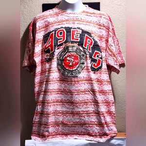 Warfields All Out Fan 90s San Francisco 49ers All Over Print T-Shirt